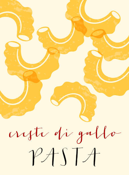 Alina Beketova Plakát, Obraz - Rooster crests Italian dough. Rooster crests, Alina Beketova, 30 × 40 cm