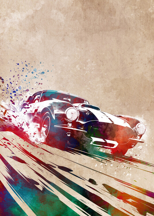 Justyna Jaszke Plakát, Obraz - Sport Racing Car 2, Justyna Jaszke, 30 × 40 cm