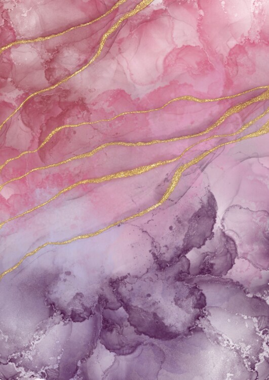 Linda Axelsson Plakát, Obraz - Abstract Gold, Linda Axelsson, 30 × 40 cm