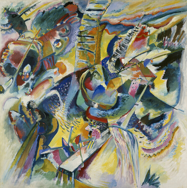 Wassily Kandinsky Plakát, Obraz - Improvisation Klamm, Wassily Kandinsky, 40 × 40 cm