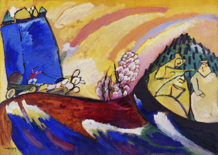 Wassily Kandinsky Plakát, Obraz - Painting with Troika (1911), Wassily Kandinsky, 40 × 30 cm