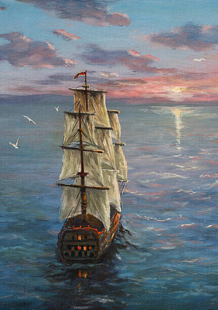 Pobytov Plakát, Obraz - Sea travel, Pobytov, 26.7 × 40 cm