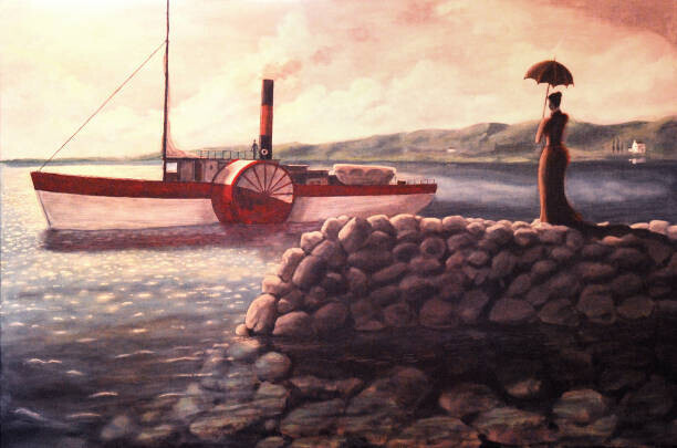 Dave Rheaume Artist Plakát, Obraz - The Jetty, Dave Rheaume Artist, 40 × 26.7 cm