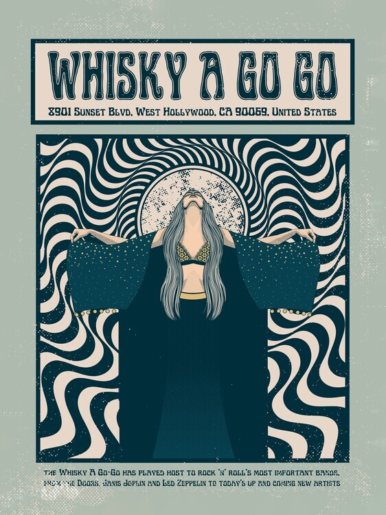 Retrodrome Plakát, Obraz - Whisky A Go Go, Retrodrome, 30 × 40 cm