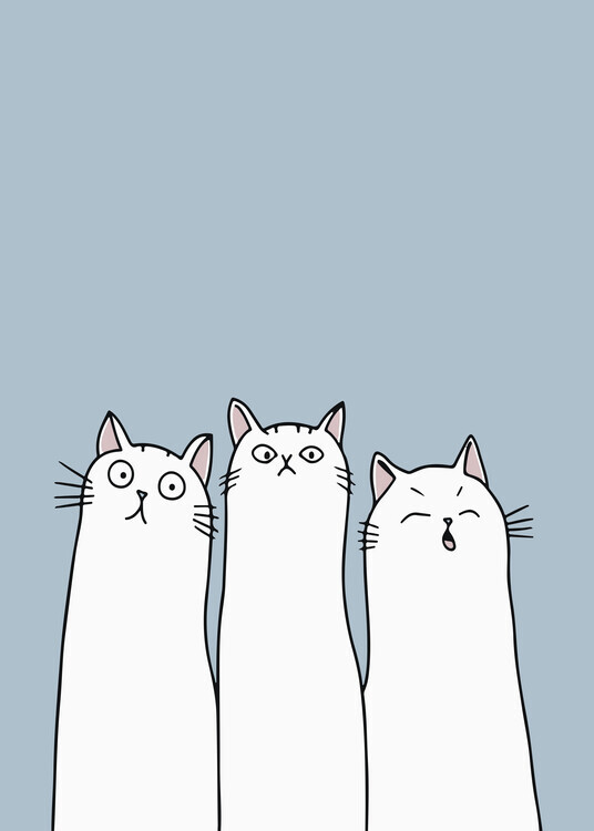 Andreas Magnusson Plakát, Obraz - The Cats, Andreas Magnusson, 30 × 40 cm