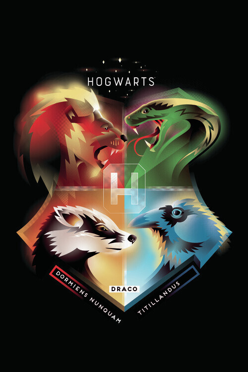 Europosters Plakát, Obraz - Harry Potter - Hogwarts Crest, 26.7 × 40 cm