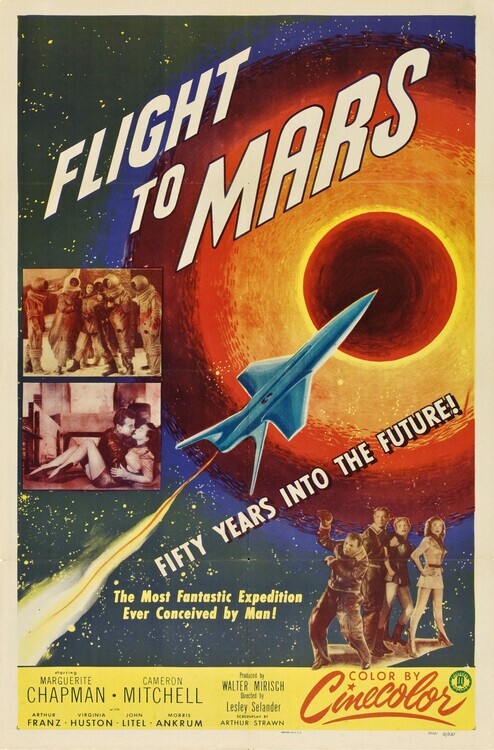 Europosters Plakát, Obraz - Flight To Mars, 26.7 × 40 cm