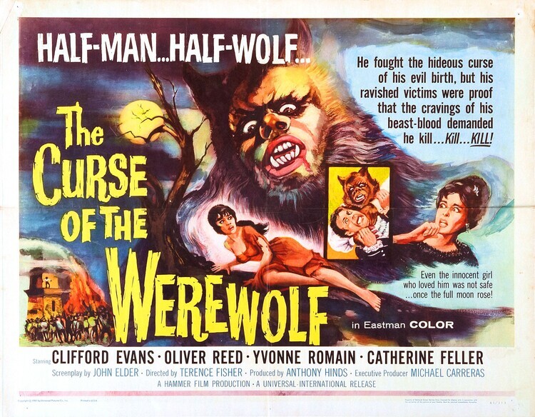 Europosters Plakát, Obraz - Curse Of Werewolf 02, 40 × 30 cm