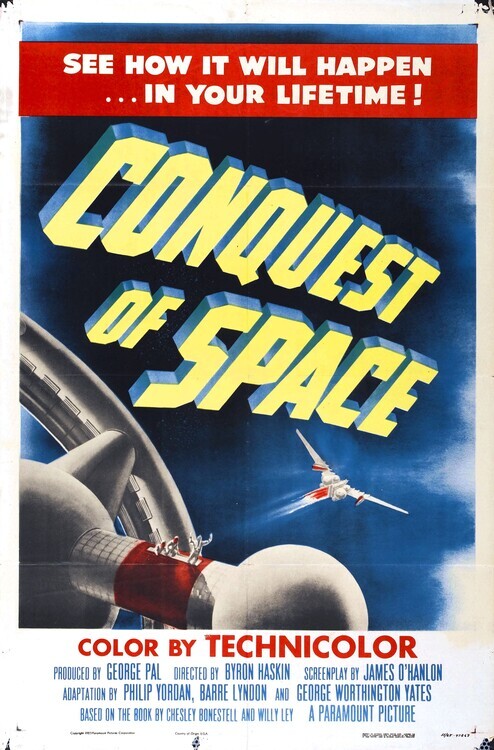 Europosters Plakát, Obraz - Conquest Of Space, 26.7 × 40 cm