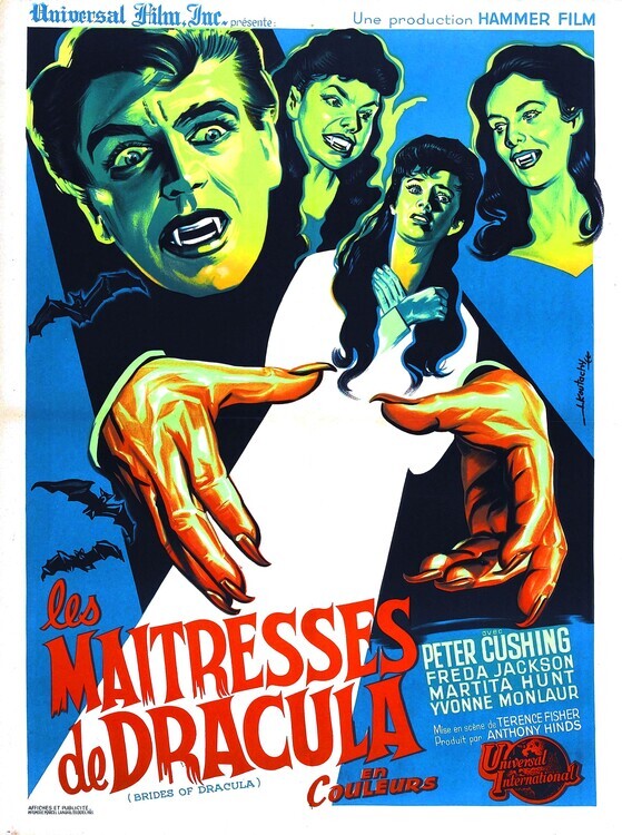 Europosters Plakát, Obraz - Brides Of Dracula 03, 30 × 40 cm