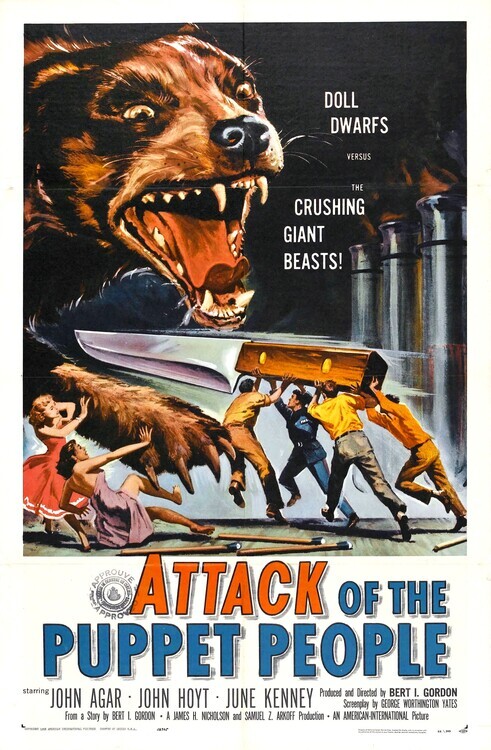 Europosters Plakát, Obraz - Attack Of Puppet People, 26.7 × 40 cm