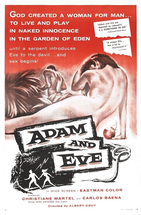 Europosters Plakát, Obraz - Adam And Eve, 26.7 × 40 cm