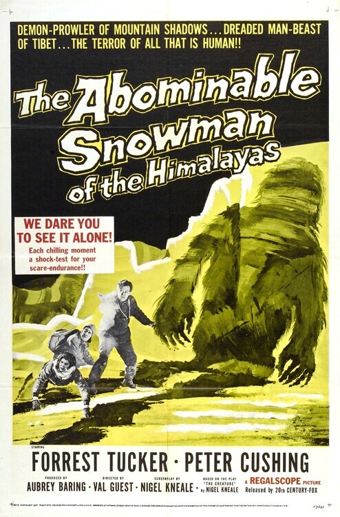 Europosters Plakát, Obraz - Abominable Snowman Of Himalayas, 26.7 × 40 cm