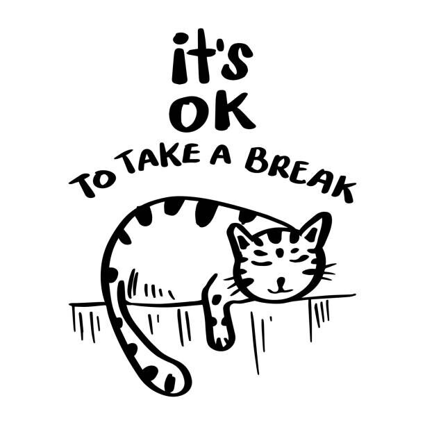 Handini_Atmodiwiryo Plakát, Obraz - It's ok to take a break,, Handini_Atmodiwiryo, 40 × 40 cm