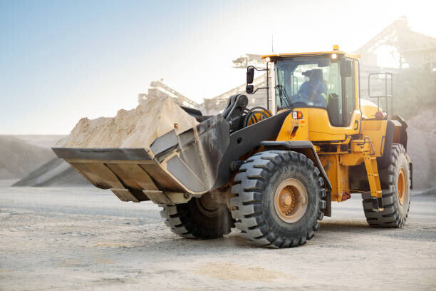 Westend61 Plakát, Obraz - Digger working at quarry, Westend61, 40 × 26.7 cm