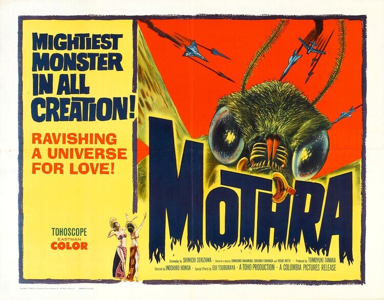 Europosters Plakát, Obraz - Mothra 1962 02, 40 × 30 cm