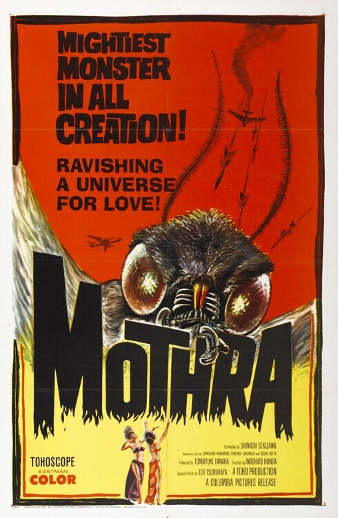 Europosters Plakát, Obraz - Mothra 1962, 26.7 × 40 cm
