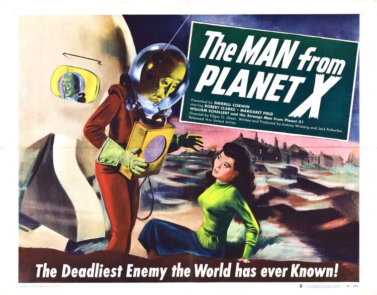 Europosters Plakát, Obraz - Man From Planet X 03, 40 × 30 cm