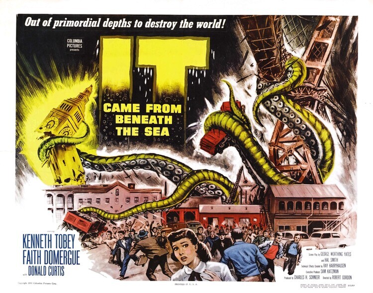 Europosters Plakát, Obraz - It Came From Beneath Sea 02, 40 × 30 cm