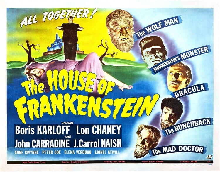 Europosters Plakát, Obraz - House Of Frankenstein 06, 40 × 30 cm