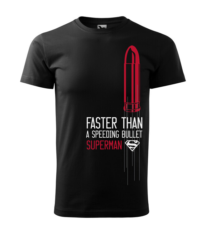 Europosters Tričko The Superman - Faster than a speeding bullet, Pánské, Regular, L
