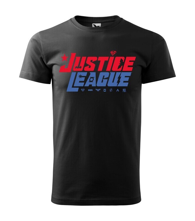 Europosters Tričko Justice League - Blue-Red Logo, Dámské, Regular, S
