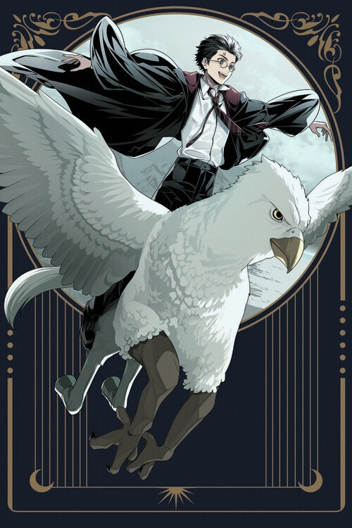 Europosters Plakát, Obraz - Harry Potter - Buckbeak Flying, 26.7 × 40 cm
