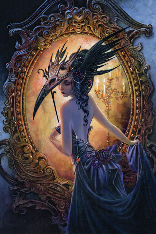 Alchemy Plakát, Obraz - Masque of the Black Rose, Alchemy, 26.7 × 40 cm