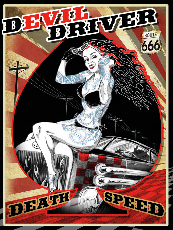 Alchemy Plakát, Obraz - Devil Driver - Death Speed, Alchemy, 30 × 40 cm