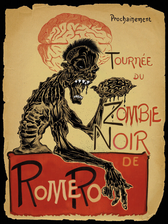 Alchemy Plakát, Obraz - Le Zombie Noir, Alchemy, 30 × 40 cm