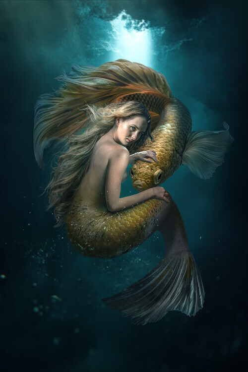 Marcel Egger Plakát, Obraz - WaterNymph, Marcel Egger, 26.7 × 40 cm
