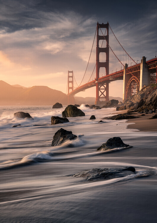 Karol Nienartowicz Plakát, Obraz - Golden Gate Bridge, Karol Nienartowicz, 30 × 40 cm