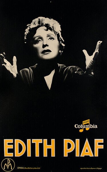 Seymour, Maurice (1900-93) Plakát, Obraz - Poster depicting 'Edith Piaf', c.1920, Seymour, Maurice (1900-93), 26.7 × 40 cm