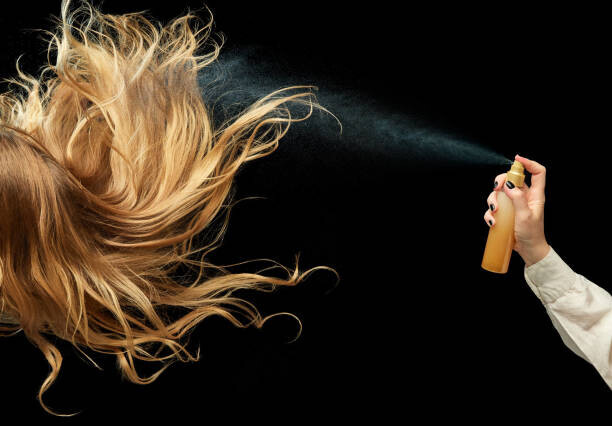 master1305 Plakát, Obraz - Healthy, beautiful blonde hair over black, master1305, 40 × 26.7 cm