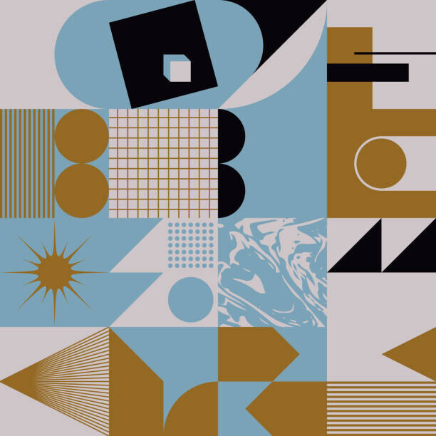 Normform Plakát, Obraz - Digital Collage Vector Pattern Design, Normform, 40 × 40 cm