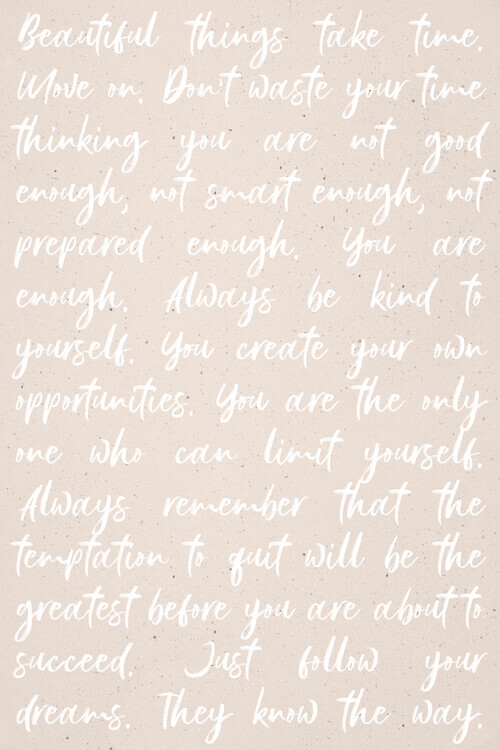 uplusmestudio Plakát, Obraz - Words of Wisdom - You Are Enough, uplusmestudio, 26.7 × 40 cm