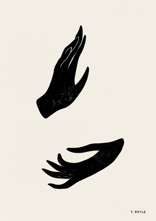 Tara Royle Plakát, Obraz - Whimsy Hands, Tara Royle, 30 × 40 cm