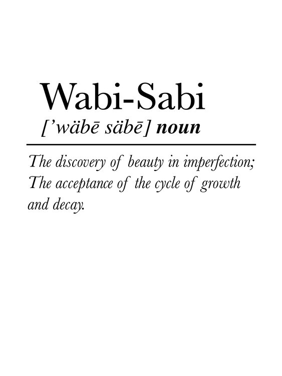 Ninola Design Plakát, Obraz - Quote Wabi Sabi, Ninola Design, 30 × 40 cm