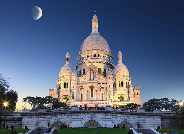 seng chye teo Plakát, Obraz - Paris landmark of Montmartre church, seng chye teo, 40 × 30 cm