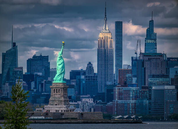 Diana Robinson Photography Plakát, Obraz - View of the Statue of Liberty, Diana Robinson Photography, 40 × 30 cm