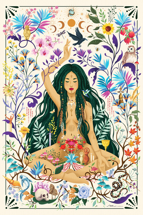 Nour Tohme Plakát, Obraz - Matriarchal Consciousness, Nour Tohme, 26.7 × 40 cm