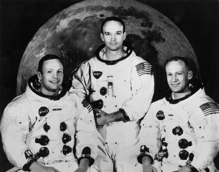 Central Press Plakát, Obraz - Apollo 11 Crew, 40 × 30 cm