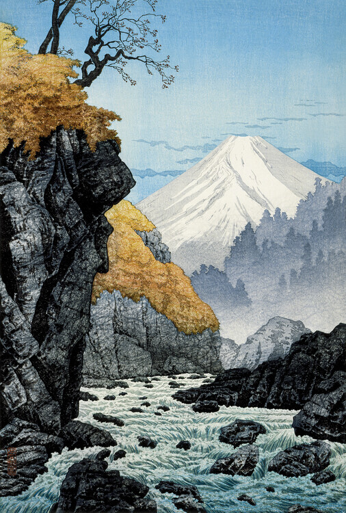Hiroaki Takahashi Plakát, Obraz - Foot of Mount Ashitaka (1932), Hiroaki Takahashi, 26.7 × 40 cm
