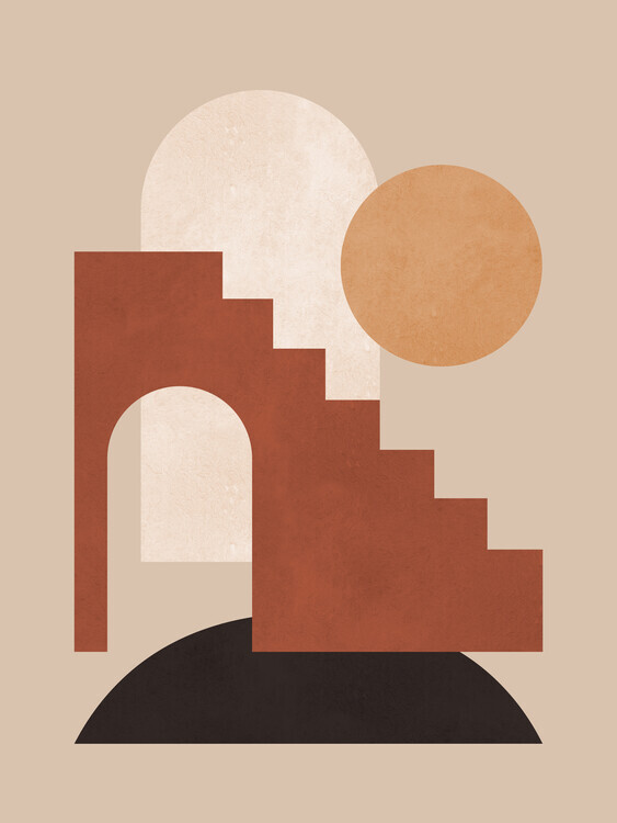 Vitor Costa Plakát, Obraz - Geometric composition 4, Vitor Costa, 30 × 40 cm