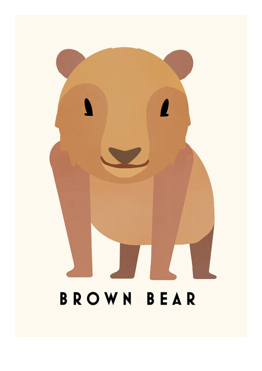Erik Wintzell Plakát, Obraz - Bear, Erik Wintzell, 30 × 40 cm