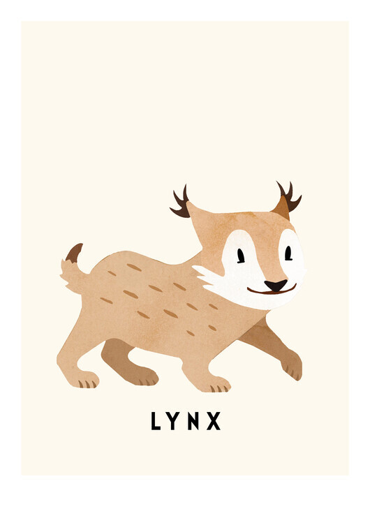 Erik Wintzell Plakát, Obraz - Lynx, Erik Wintzell, 30 × 40 cm