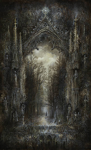 YaroslavGerzhedovich Plakát, Obraz - Gothic Fantasy, YaroslavGerzhedovich, 24.5 × 40 cm