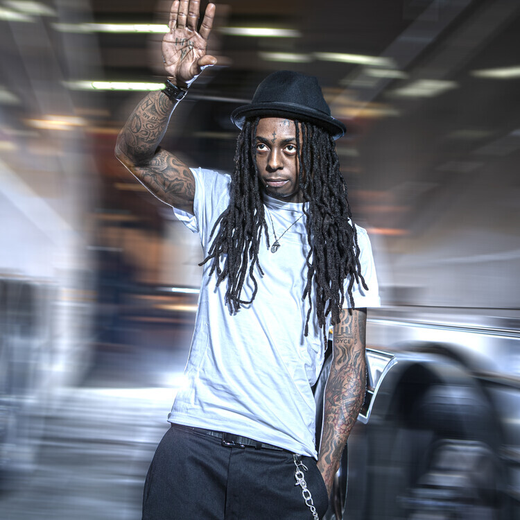 Aaron Rapoport Plakát, Obraz - Lil' Wayne Portrait 2009, 40 × 40 cm