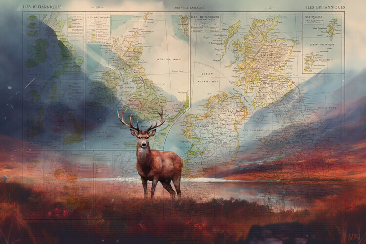 Thomas Chedeville Plakát, Obraz - Glencoe Scotland, Thomas Chedeville, 40 × 26.7 cm