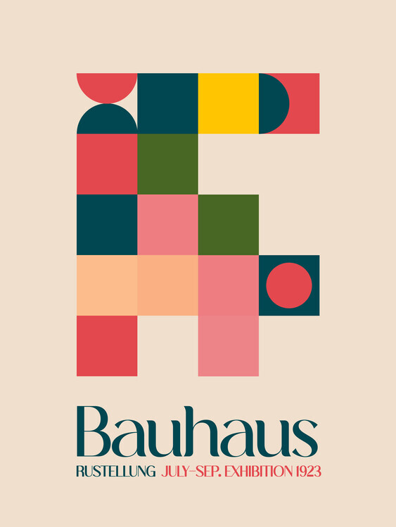 Emel Tunaboylu Plakát, Obraz - Bauhaus Geometry, Emel Tunaboylu, 30 × 40 cm